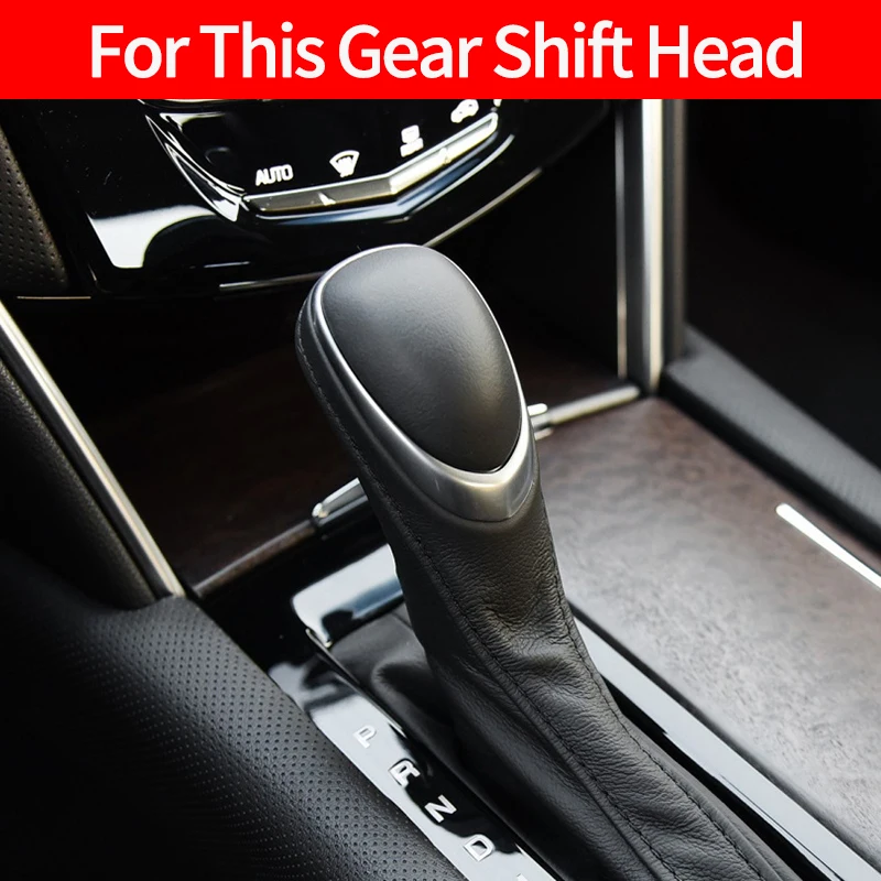 For Cadillac ATSL 2014-Present /XTS 2013-2018 Alcantara Suede Shifter Head Cover Gear Knob Protector Case Cover Modification