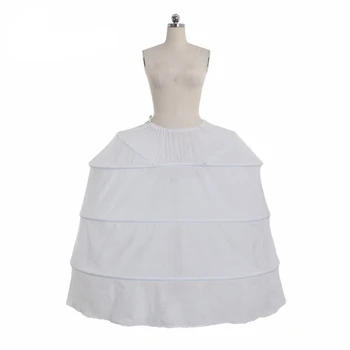 빅토리아 로코코 가운 드레스 페티코트 전체 크리 놀린 웨딩 파티 언더 드레스 Jupon 언더 스커트 4 후프