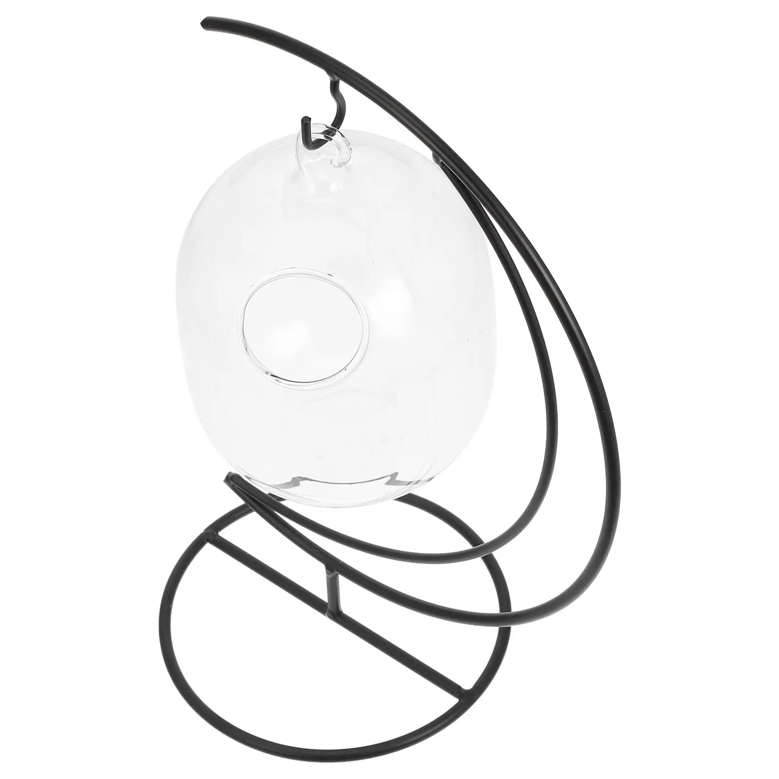 1Pcs Creative Hanging Glass Hanging Wine Cup Thick Clear Round Ball Cup Home Decor Cocktail Drink Holder Wine Container