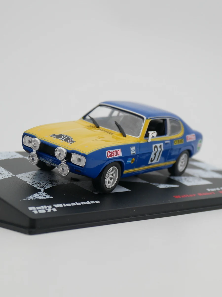 

Ixo 1:43 Ford Capri RS 2600 WRC 1971 Walter Rohrl Herbert Marecek Diecast Car Model Metal Toy Vehicle