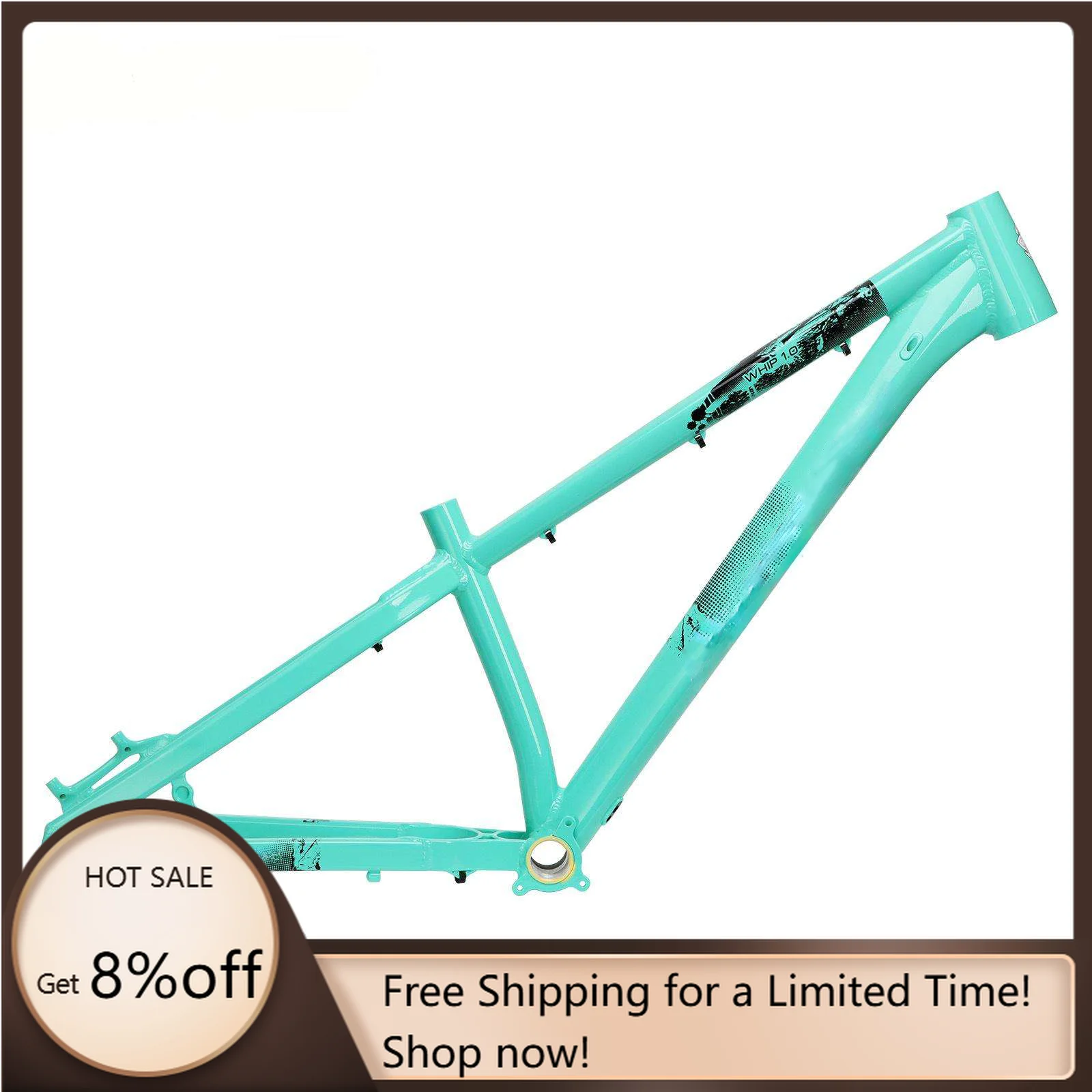 

STLF Sturdy Hardtail Aluminum Bike Frame Suitable for 26/27.5 Inches Street Climbing and Off-Road Riding