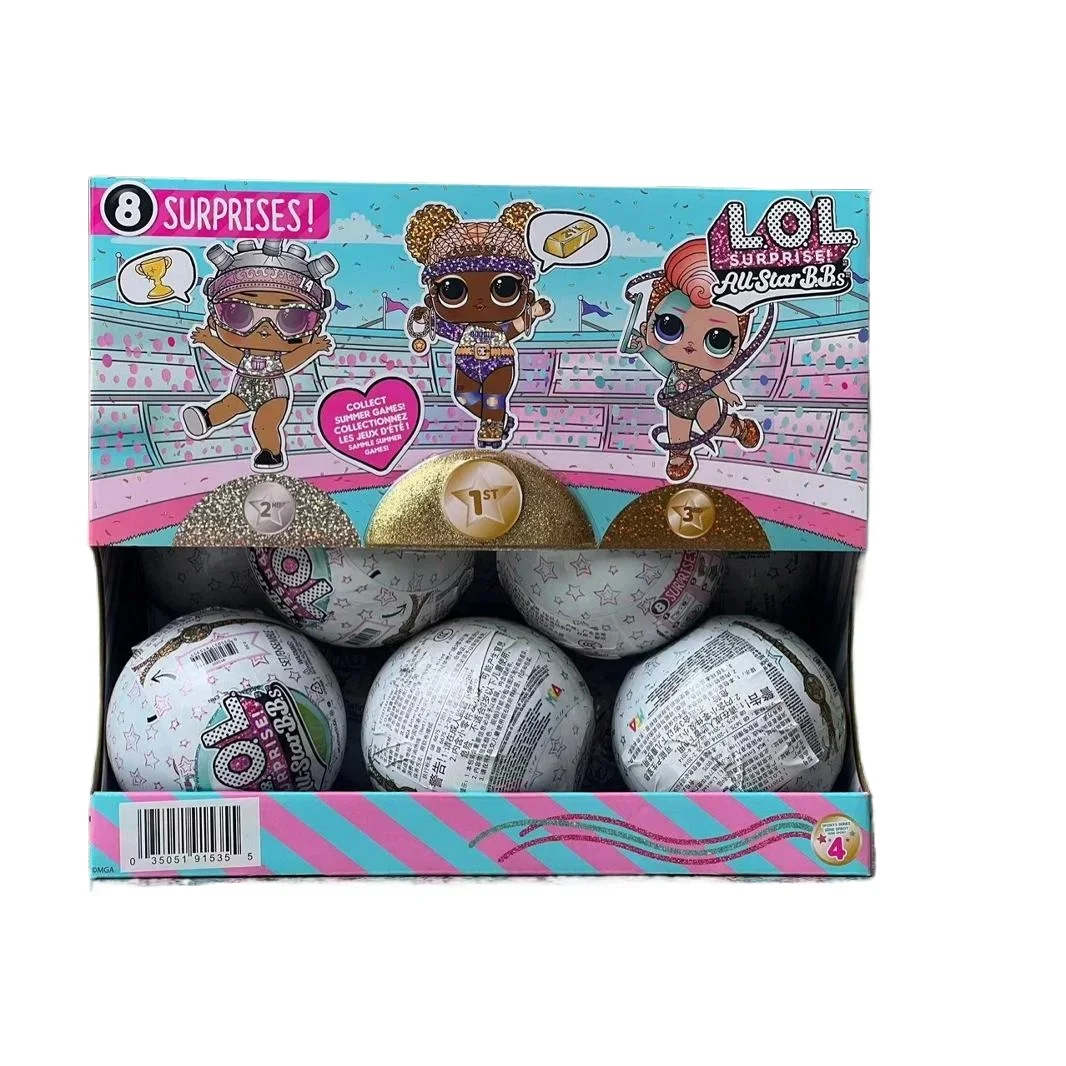 Caja ciega sorpresa LOL, figura de la serie deportiva de verano, bolsa ciega, juguetes, caja misteriosa MGA, hermana mayor, desmontar la caja ciega de la pelota