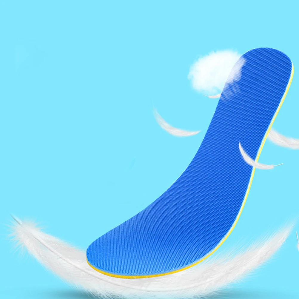 

1Pair Deodorant Female Insoles Breathable Sweat Absorption Odor Resistant Sports Cushions Yellow Blue Size 36 Comfortable