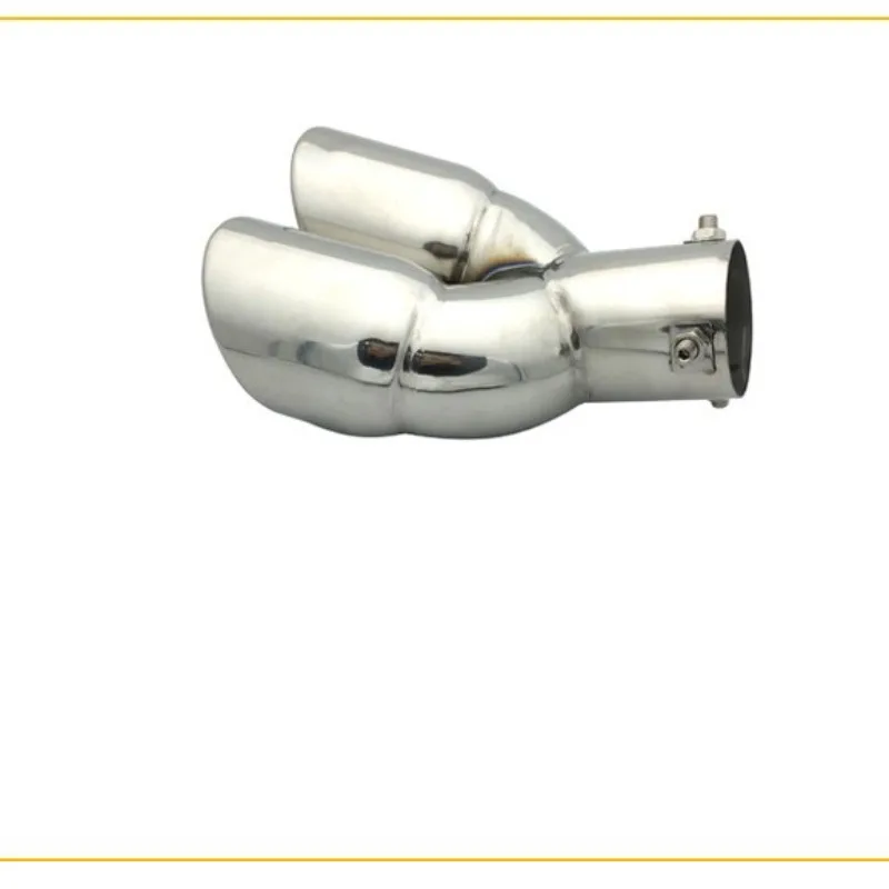 

Car modification double exhaust pipe tail throat 63-76mm stainless steel muffler w220 e70