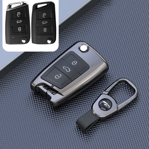 Чехол-держатель для ключей автомобиля для VW Volkswagen Passat B8 CC Polo Tiguan Golf 7 GOLF8 MK8 MK4 для Skoda A7 A5 Octavia Superb Yeti