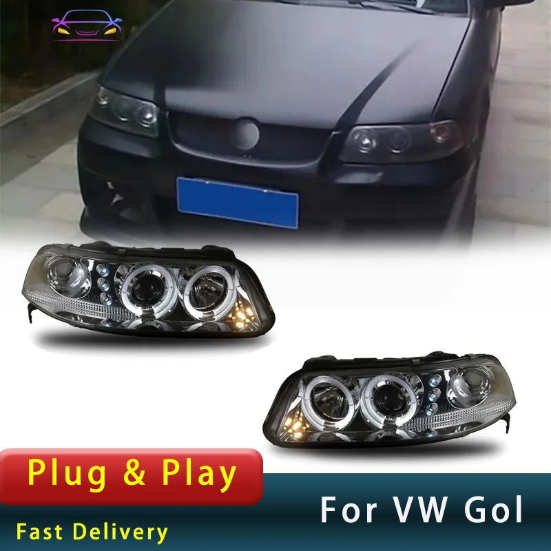 For Volkswagen Gol 2003-2007 Headlights DRL LED  Upgrade New Design Turn Signal Brake  Head Lamp  Accembly Auto Accessory