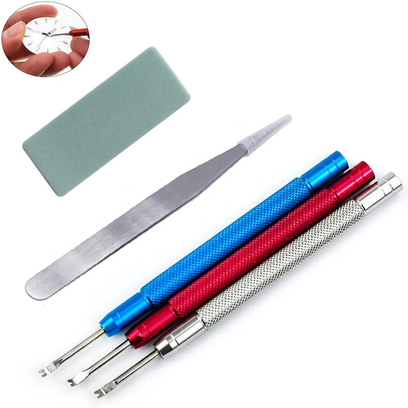 

3/5PCS Watch Hands Remover Manual Watch Hand Needle Removal Lifting Tool Alloy Steel Watch Repair Tool Tweezers Set Watchmaker