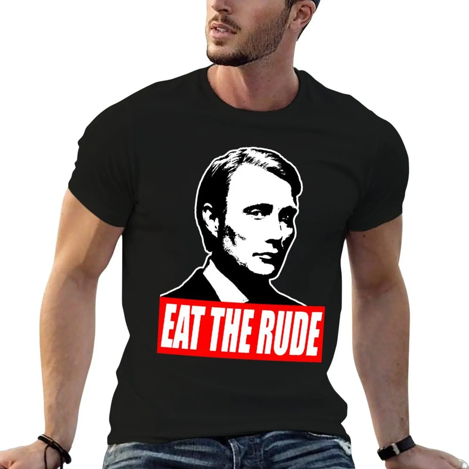 

Day Gift For Hannigram Hannibal Lecter Cool Gifts T-Shirt t shirts cotton 100% t shirts for man cotton T-Shirt