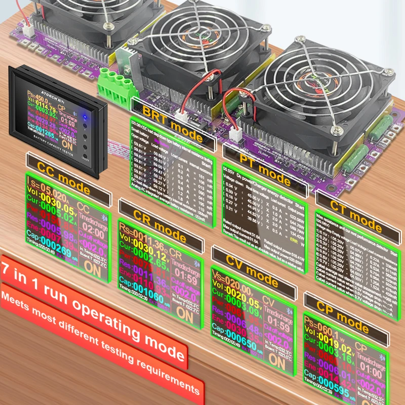 DL24MP 600W wskaźnik napięcia obciążenie zasilania samochodu Tester baterii 18650 zestaw narzędzi USB DC 72V do sprawdzania