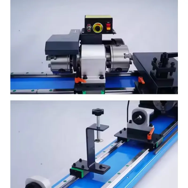 TC301 Double Chuck Variable Speed High Precision Billiard Cue Snooker Repair Machine with Shift Guide Rail Billiard Workshop