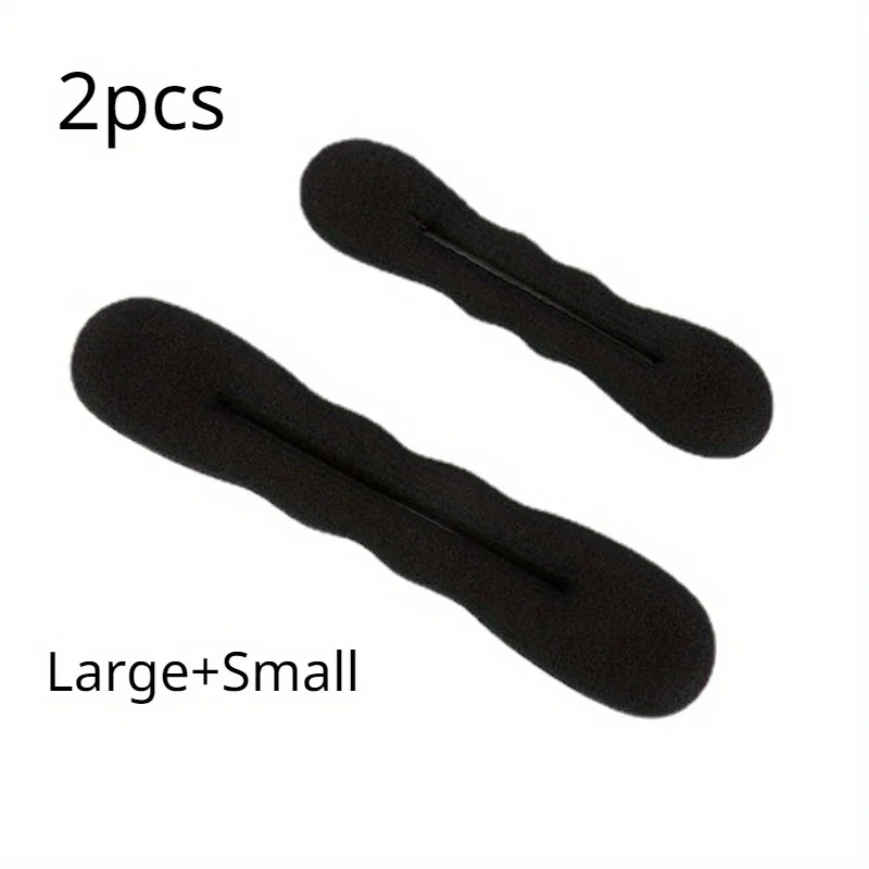 2 pcs Retro Magic Sponge Bun Maker - Easy Foam Donut Curling Tool for Fashion Buns