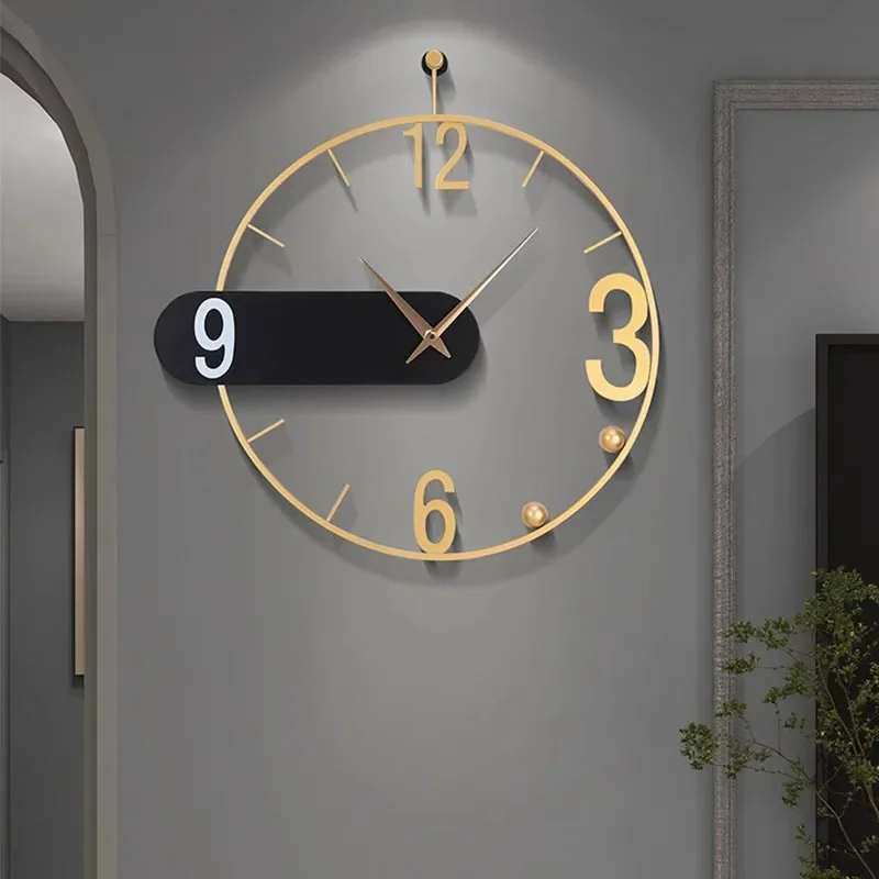 Restaurant Minimalist Wall Clocks Living Room Digital Luxury Interior Wall Watch Modern Aesthetic Reloj De Pared Home Decoration