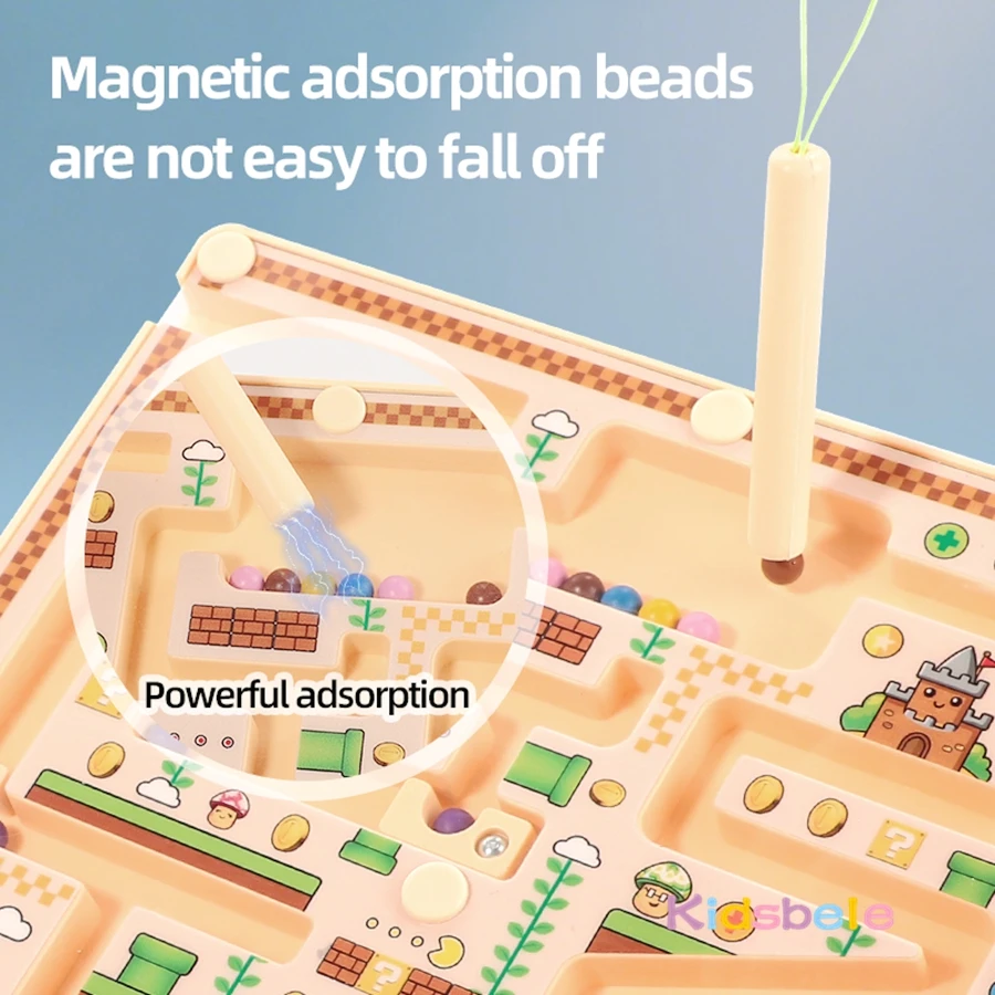 Bambini Montessori Numero di colore Labirinto Giocattolo Classificazione Conteggio Bordo Walking Bead Puzzle Regalo Regalo di Natale Giocattolo di addestramento sensoriale