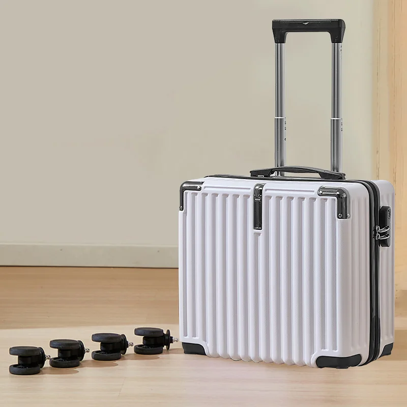 short-trip-18-inch-luggage-wheel-detachable-small-pulling-suitcase-low-cost-air-travel-box-universal-zipper-closure-pc-abs-ma