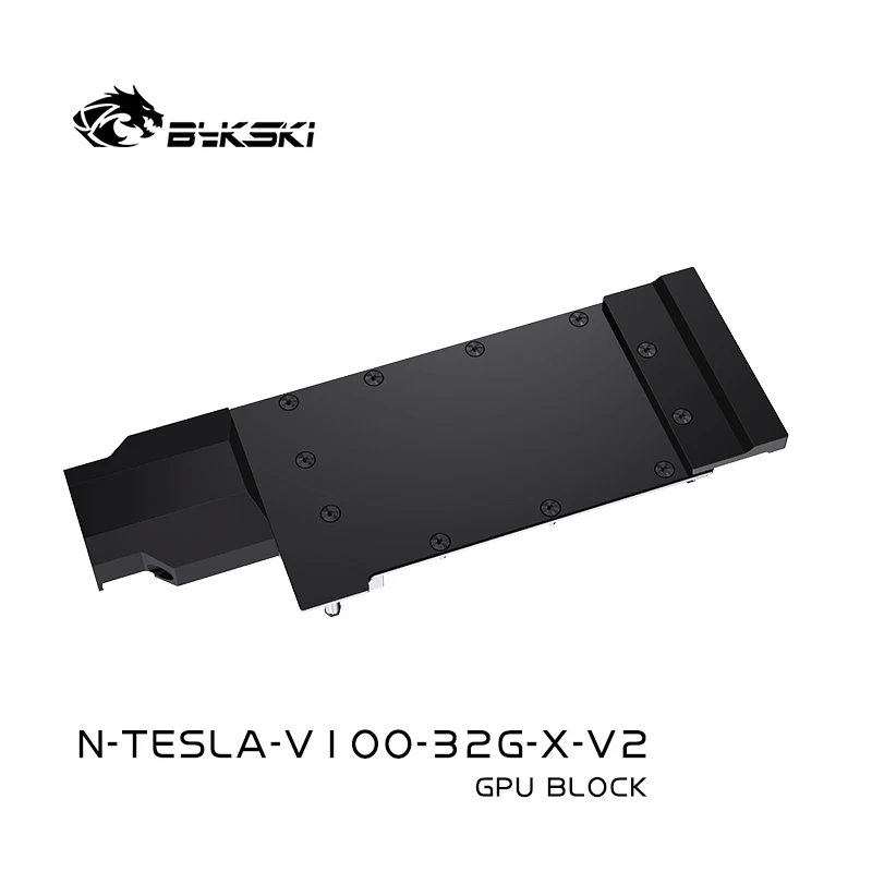 Bykski GPU ウォーターブロック NVIDIA TESLA V100-32G FHHL カード/銅