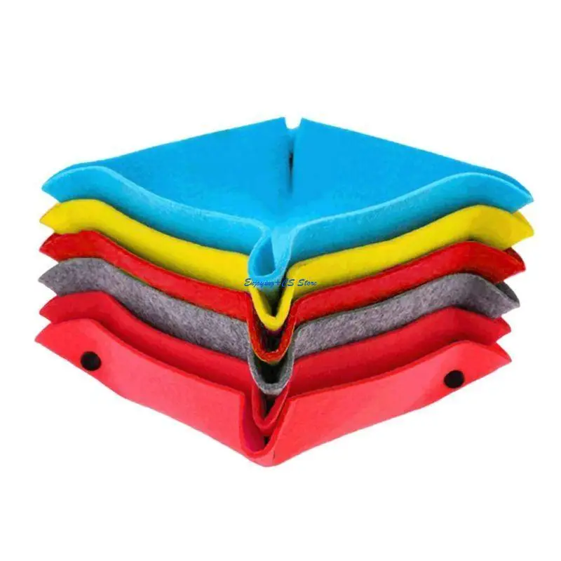 Y51D Gioielli per portafoglio portafoglio Desktop Sundries Bins Felt Tay Board Game