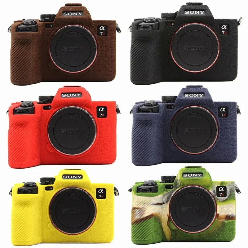 

For Sony A7RV A7R5 Camera Bag Anti-skid Texture Design A7R V Silicone Armor Skin Case Protective Body Cover