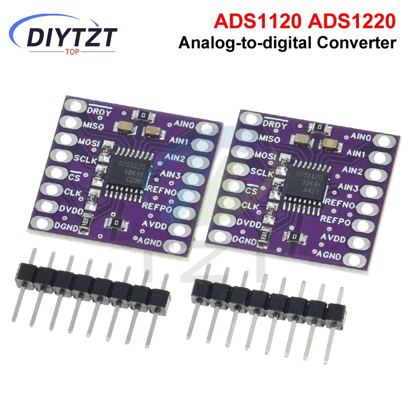 

ADS1120 ADS1220 ADC 24 Bit Converter Module I2C Low Power 24 Bit Analog-to-Digital Converter