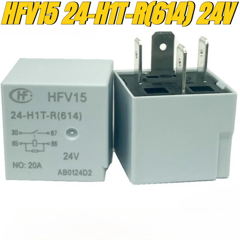 

（Brand New Original）1pcs/lot 100% original genuine relay:HFV15 24-H1T-R(614) 24V 20A 4pins Automotive relay