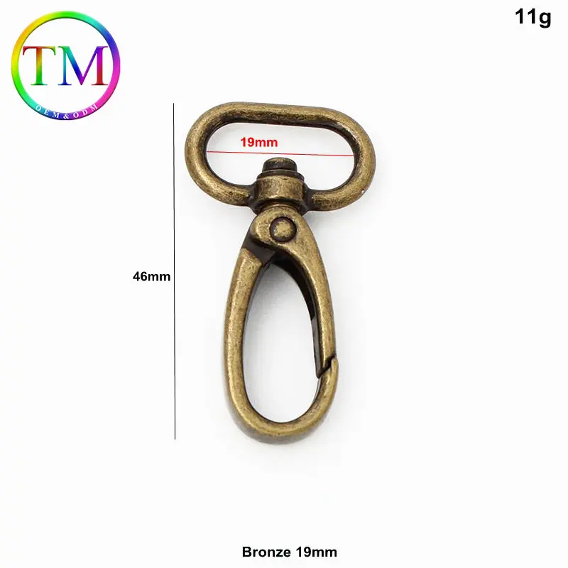 10-50Pcs Metal Leather Belt Snap Hook Swivel Trigger Clip For Bag Webbing Buckle Swivel Lobster Clasps Diy Luggage Hardware