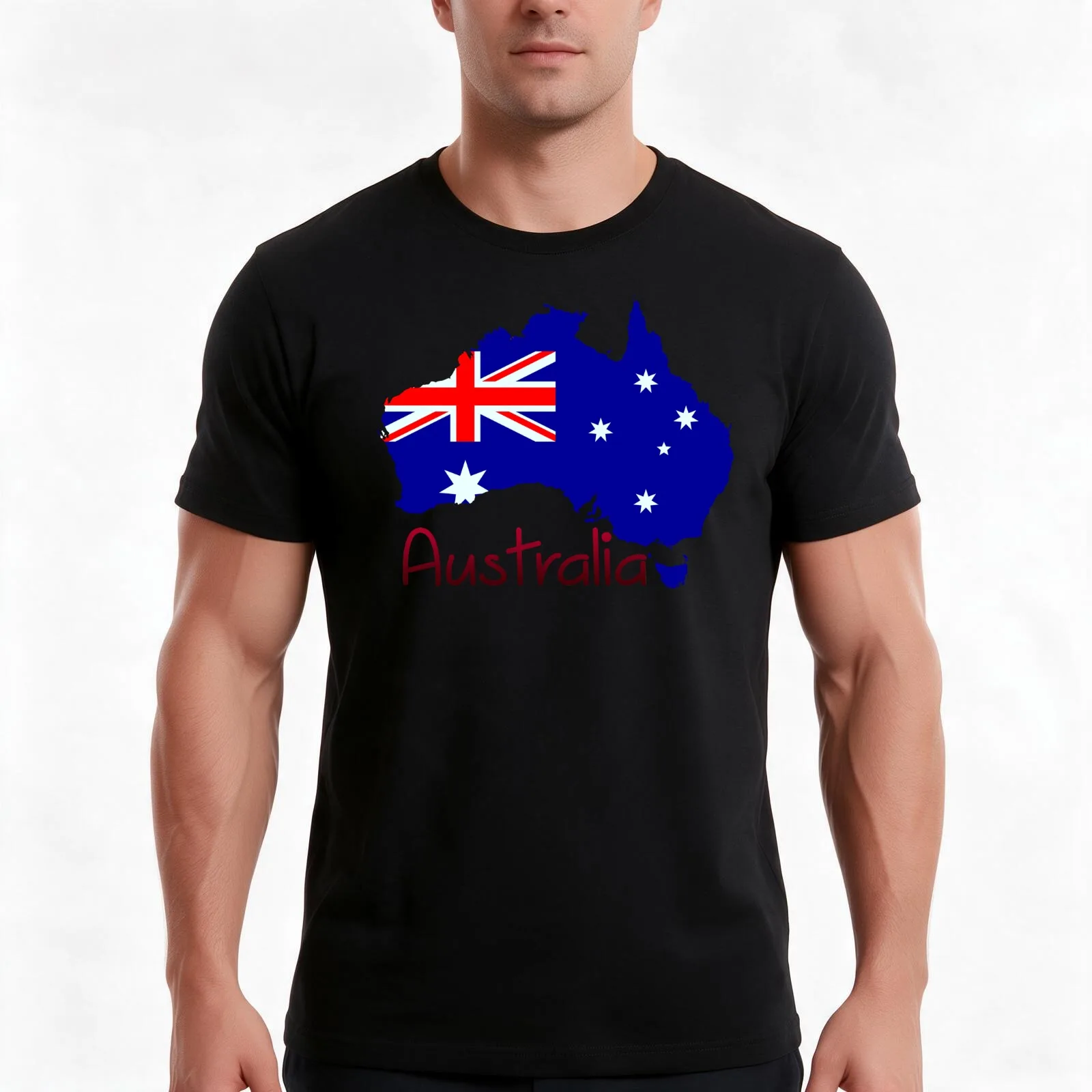 Australia Australian Flag Australian Roots Australian Pride T-Shirt, Summer Casual Cotton Tee, Oversized Streetwear Tops