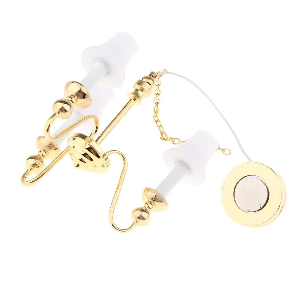 Metal Miniature Led Lamp 1 12 Scale Dollhouse Ceiling Lighting Battery Operated Accessory for Tiny Doll Houses