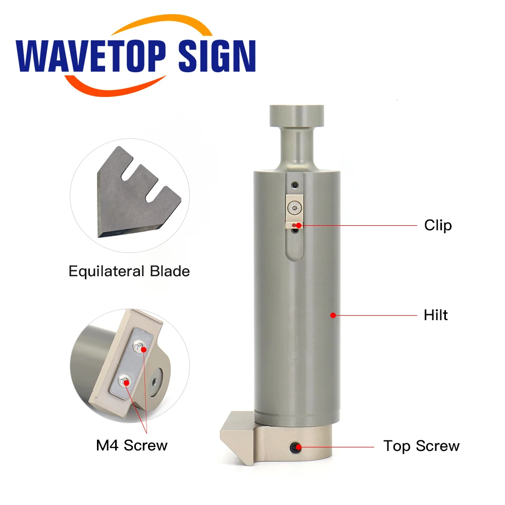 

Вибрационная режущая головка WaveTopSign CNC с ножом для неровных кромок, толщина реза 20 мм, для мягкого стекла, ПВХ, сотовых панелей, пенокартона