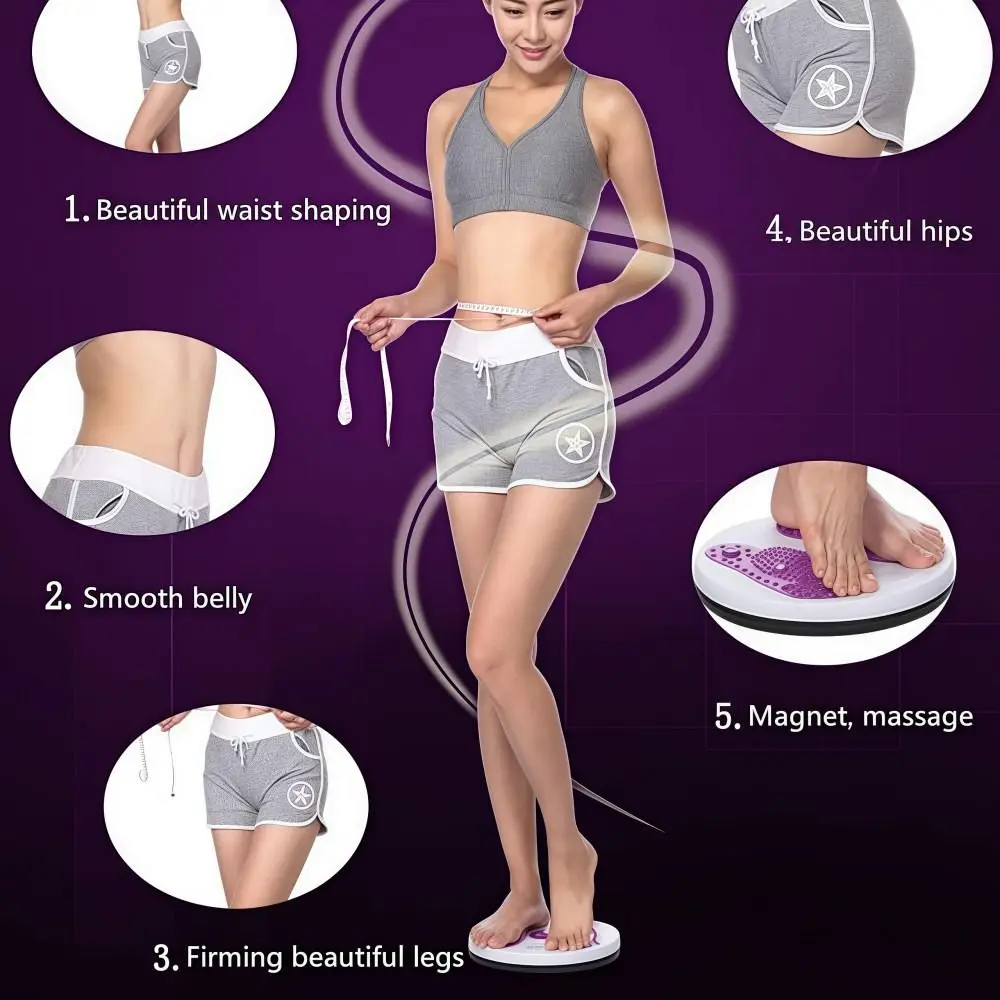 Multifunctional Waist Training Turntable Portable Thin Waist Waist Twisting Massage Turntable Body Shaping Beautiful Legs