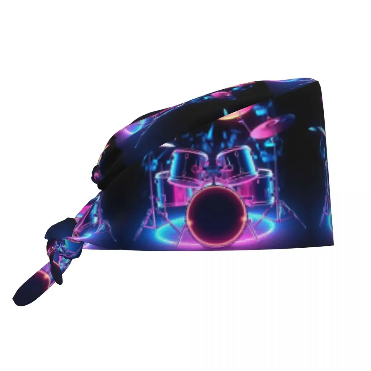 Shelf Drum Electronic Drum Scrub Hat Doctor Working Surgical Cap Unisex Adjustable Nursing Caps for Dentist