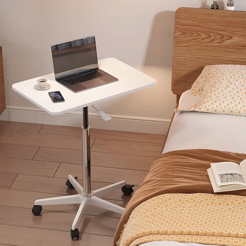 

Wheels Dormitory Computer Desks Simple Bed Computer Bedroom Movable Computer Table Office Simple Sidetable Furniture 접이식 테이블