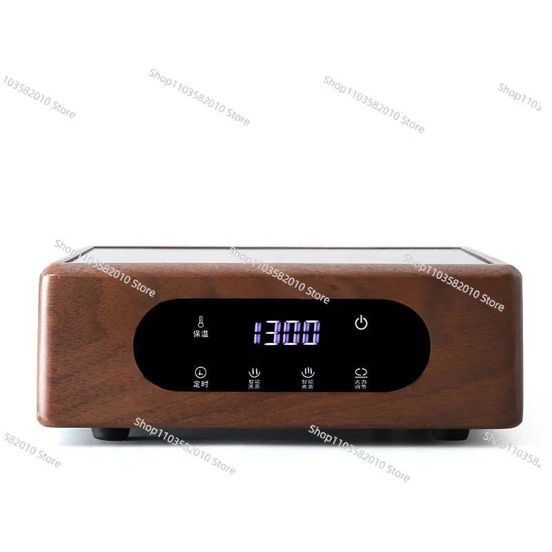 

black walnut solid wood electric ceramic stove, tea stove, tea maker, electric stove, touch digital model