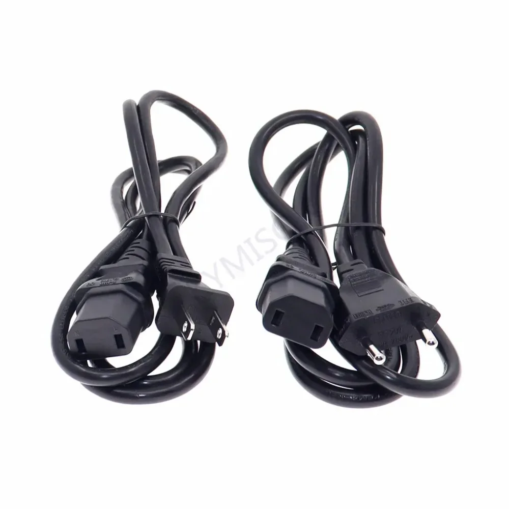 

Universal 2 Prong Male Plug to IEC320 C17 Female Adapter AC Power Cord for PS4 Pro EU US Standard Power Supply Cable