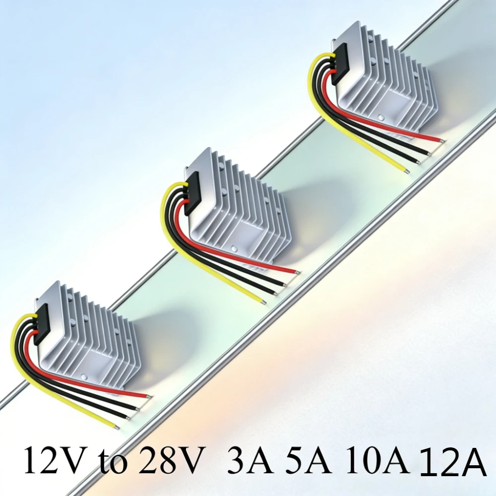 Power Transformer Module Step Up 12V to 28V DC DC Converter 3A 5A 10A 12A Boost Inverter Voltage Regulator For Audio Waterproof