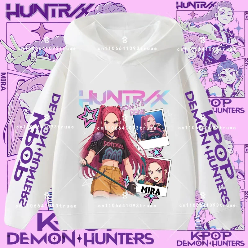 New children's hooded sweatshirt - Kpop Demon Hunters. Girls' sports shirt. Boys' casual top. Long-sleeved for autumn and winter