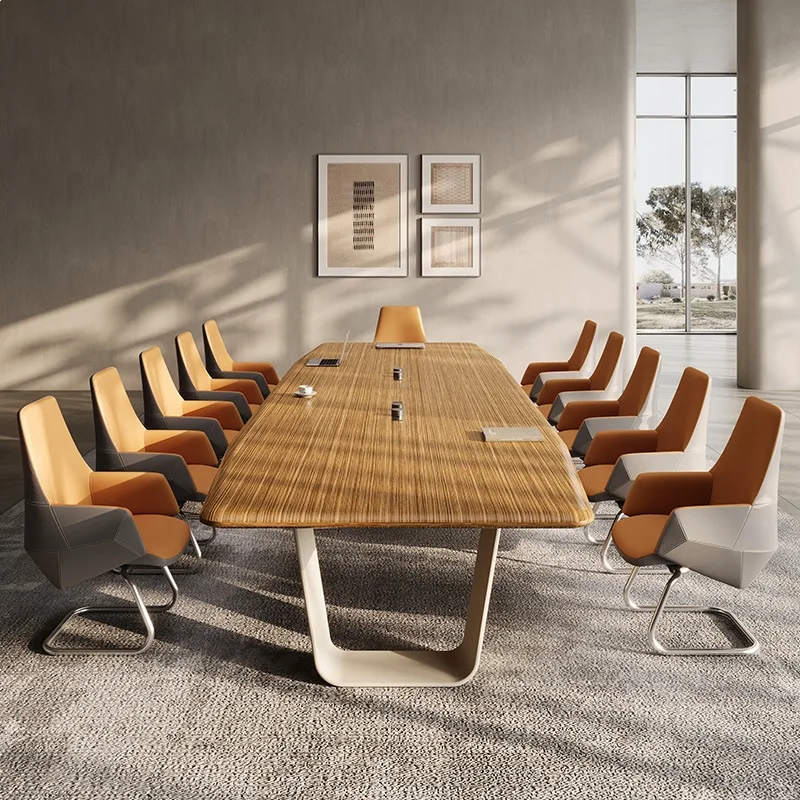 &Superior Quality Modern Minimalist Style Office Furniture Rectangle Conference Table Suitable for Office Building