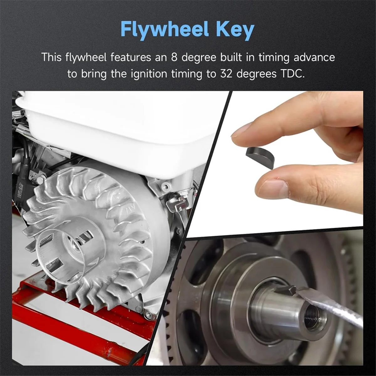 AA25 Aluminum Flywheel 10krpm for 212 Non Hemi Engine Ghost 212cc 224cc 69730 69736 Tilly CT200U BT200X