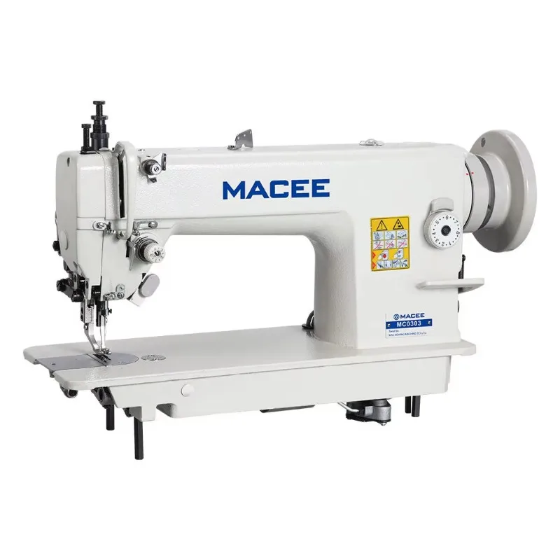 0303 Heavy   Upper And   Feed Industrial Flatbed Sewing Machine For Thick Materials