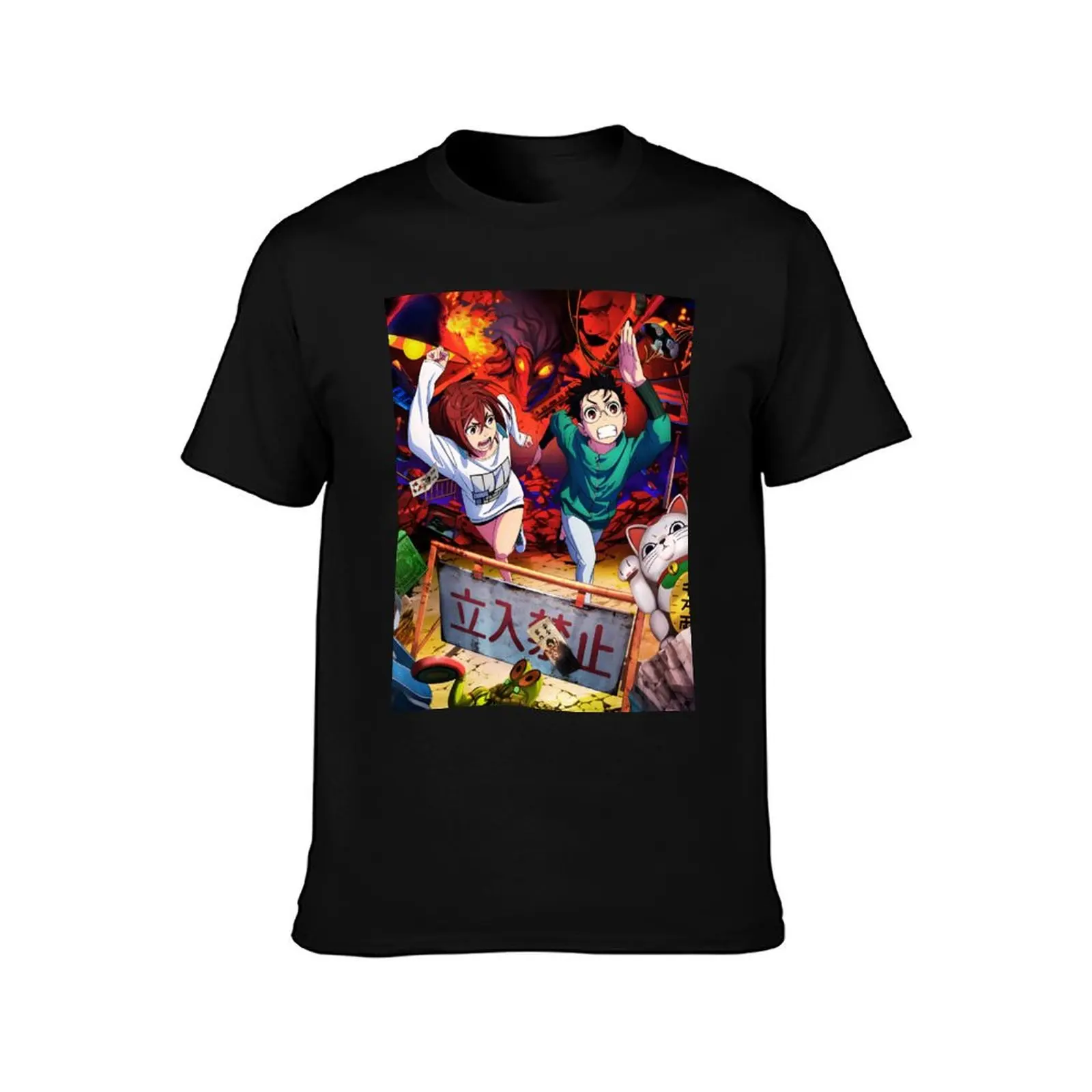 Dan Da Dan Monster Chasing T-Shirt Lightweight Sport Basic T-Shirt