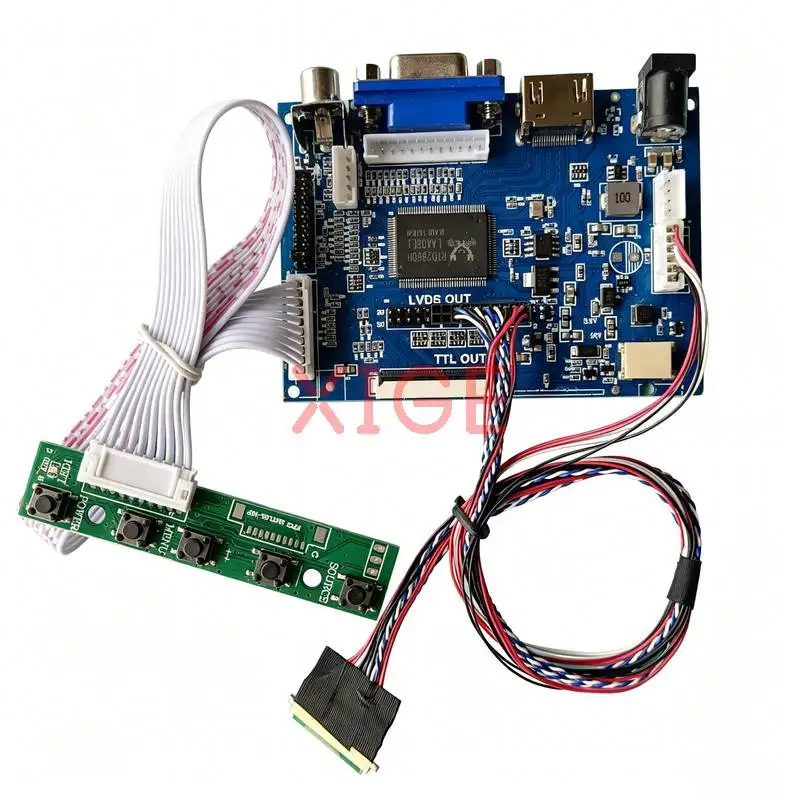

Controller Drive Board Fit M156NWR2 NT156WHM HT156WXB HB156WX1 1366*768 1366x768 LVDS 40Pin AV+HDMI+VGA Laptop Monitor Panel Kit