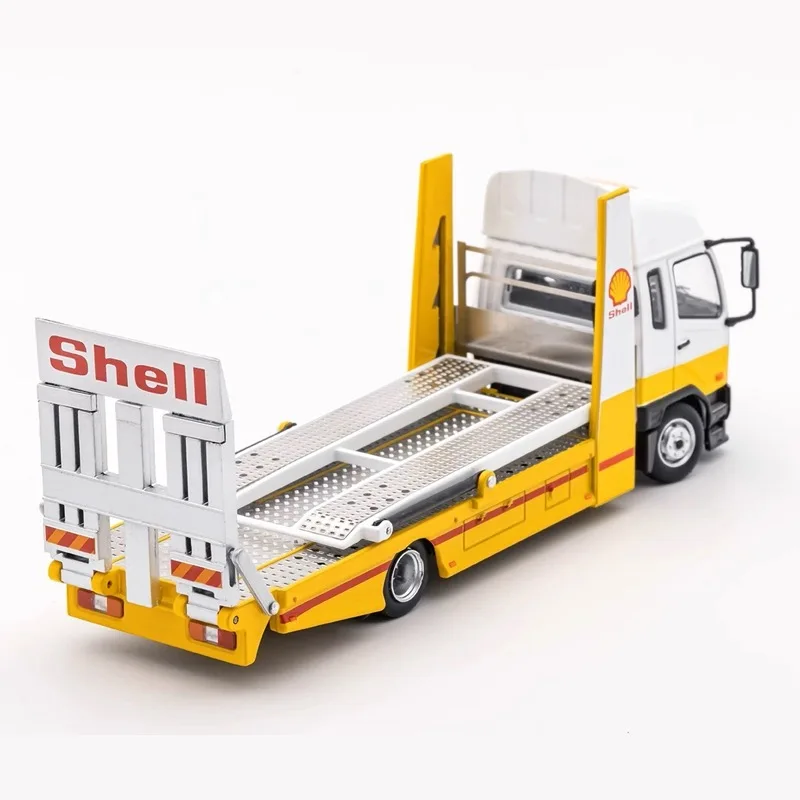 GCD 1:64 Mitsubishi double-decker transporter & Engineering truck simulation alloy car model