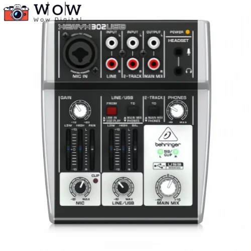 Behringer mixer Xenyx 302USB Sound Mixing Console Audio Mixer Premium 5-Input Mixer USB Audio Interface