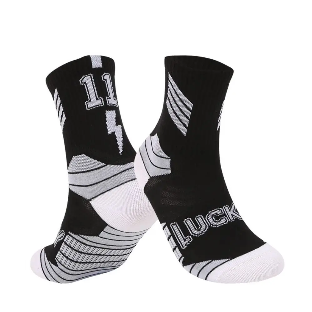 

1 Pair Cotton Kids Basketball Socks Long Tube-shaped Breathable Children Soccer Socks Non-slip Protect Feet Kids Towel Socks