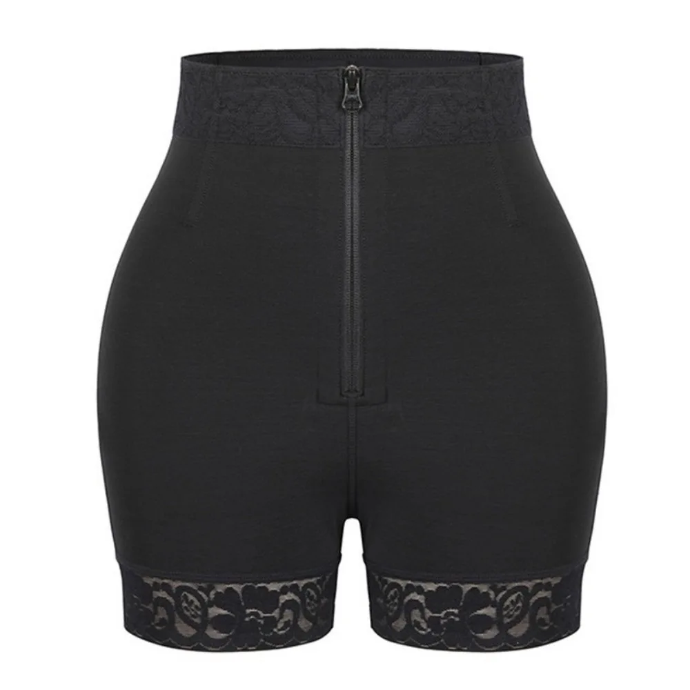 

Simple High Waist Body Shapers Postpartum Seamless Slimming Shapewear Butt Lifter Zipper Front Waist Trainer Charming Curves