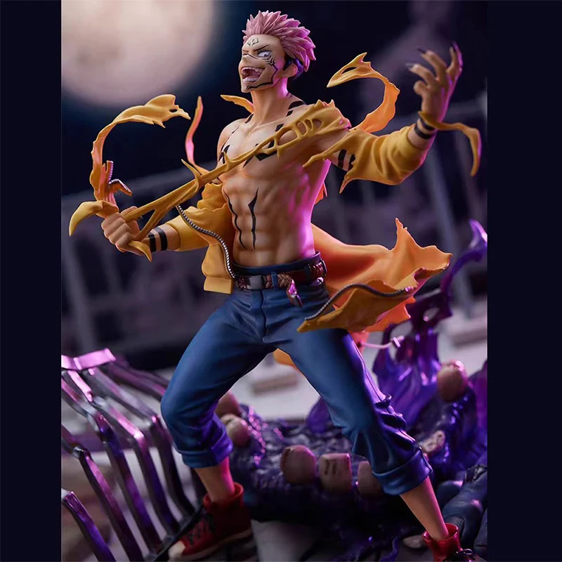 

25.5cm Anime Jujutsu Kaisen GK Figure The Curse King Itadori Yuji Ryomen Sukuna Action Figure Model PVCPeripherals Figurine Toy