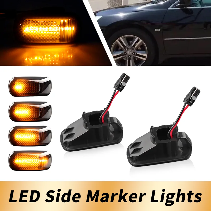 2PCS LED Side Marker Lights Turn Signal lamps For Honda Civic ES EM Coupe Sedan Accord Jazz FIT Acura RSX Integra DC5 TypeR