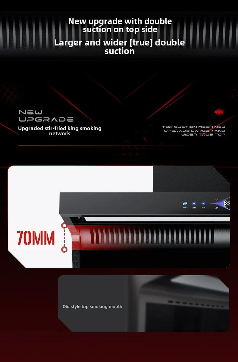 新型90cm家庭用60秒遅延シャットダウン大吸力低騒音壁掛けレンジフード