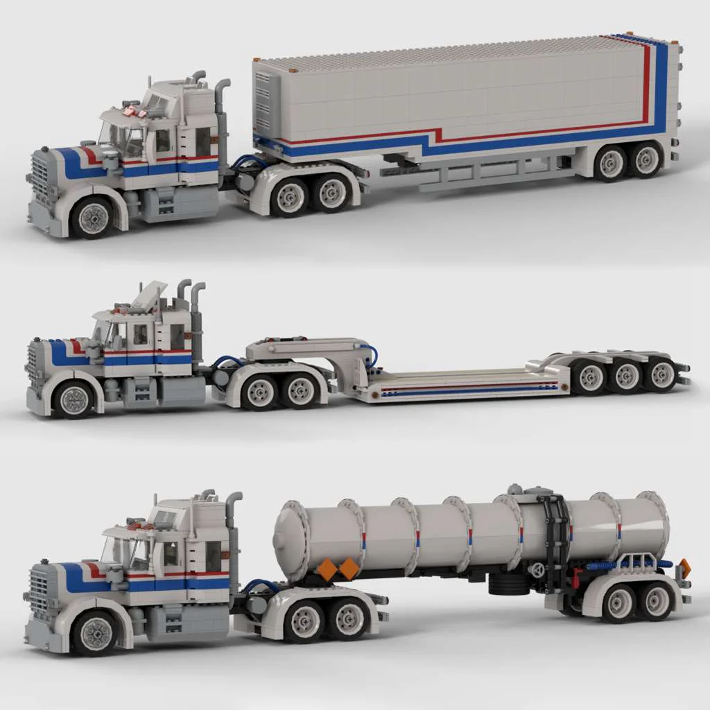 

Новый тягач-полуприцеп для грузовика 5580, статическая модель, дизельный двигатель, детский игрушечный набор, технологические строительные блоки