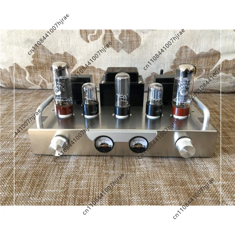 Sparta X1 EL34 6H8C Vacuum Tube Power Amplifier HiFi Stereo Tube Amp with Dual VU Meters Finished Amplifier / DIY Kit