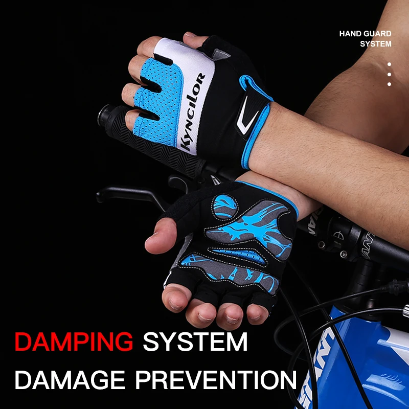 Non-Slip Cycling Gloves Sports Sunscreen Cycling Men And Women Half Finger Fitness Non-Slip Breathable Riding Gloves