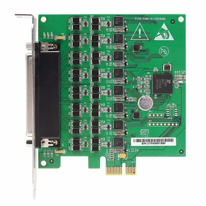 Yutai UT-7308 Industrial PCIe to 8-Port RS-232/485/422 Multi-Serial Port Expansion Card